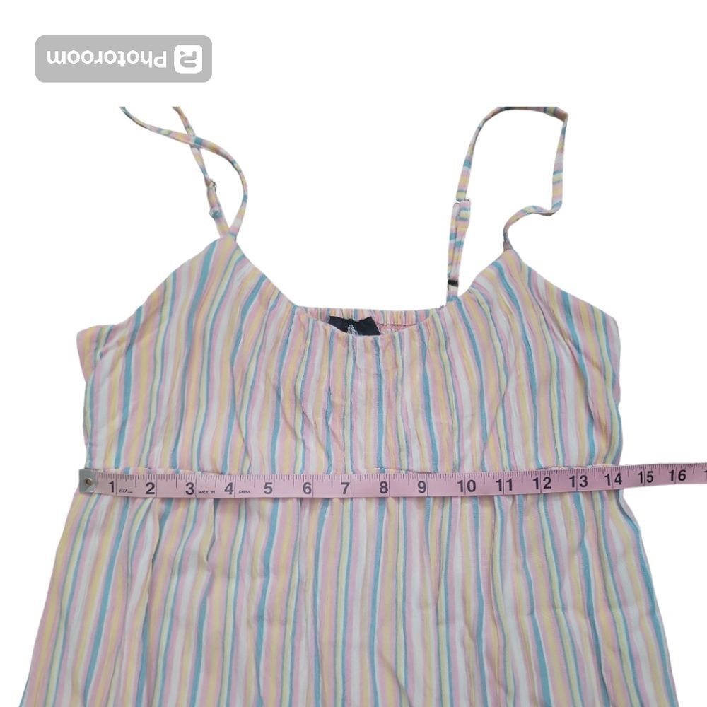 ANGIE PASTEL STRIPED SUMMER DRESS - S - Picture 9 of 10